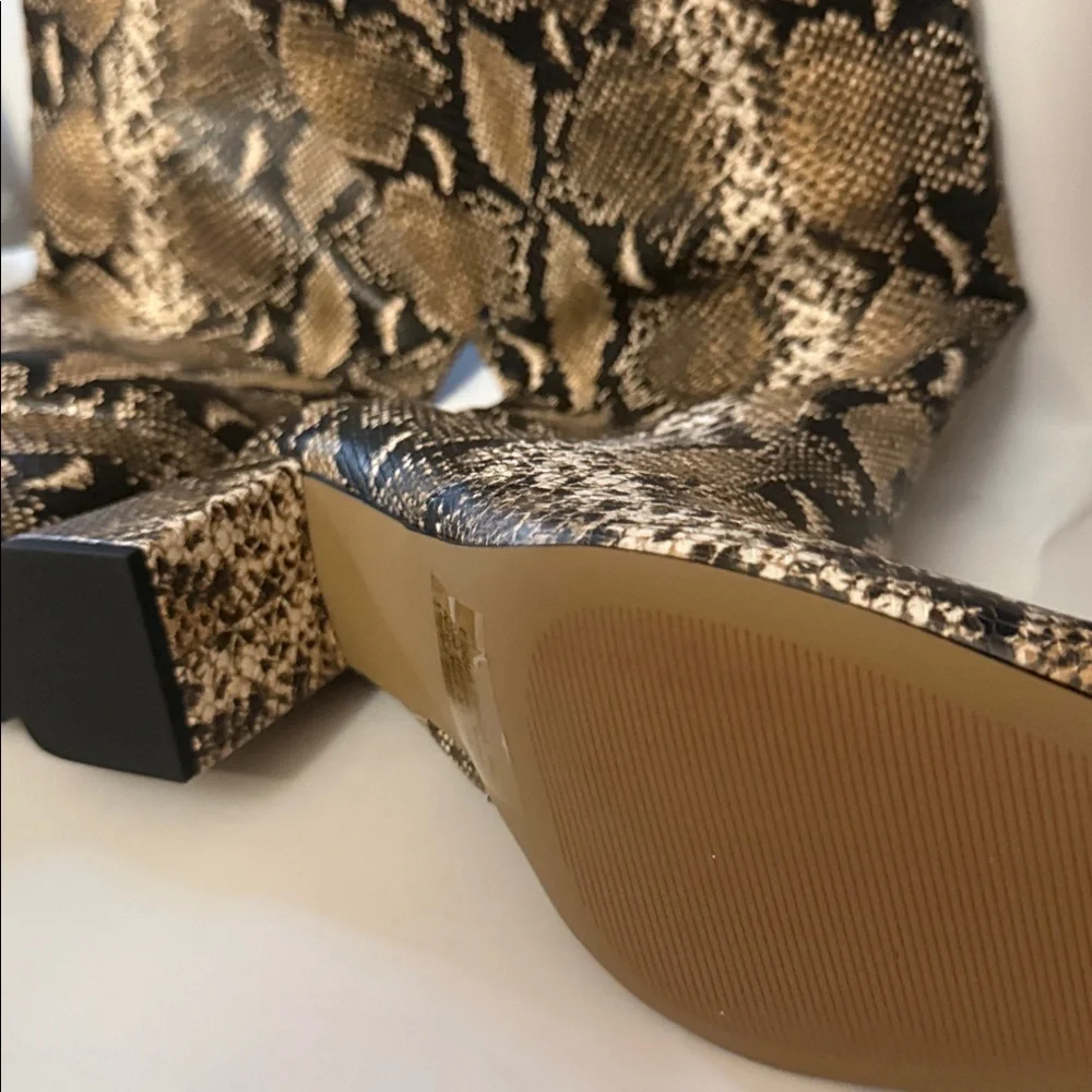 Eloquii Chic Snakeskin Print Boots Knee High Wide Calf 
Size 12W - Picture 7 of 12